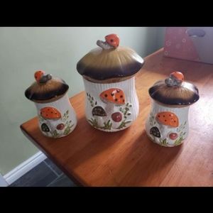 Merry Mushroom Canisters Set